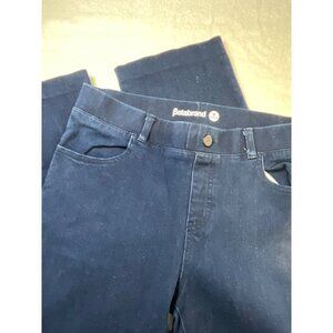 Betabrand Women's S-Petite Medium Blue Denim‎ Pants Pockets